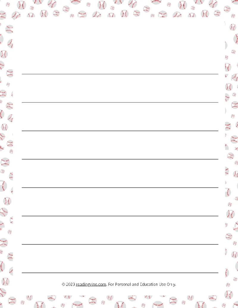 Printable Lined Paper Over 100 Writing Paper Designs