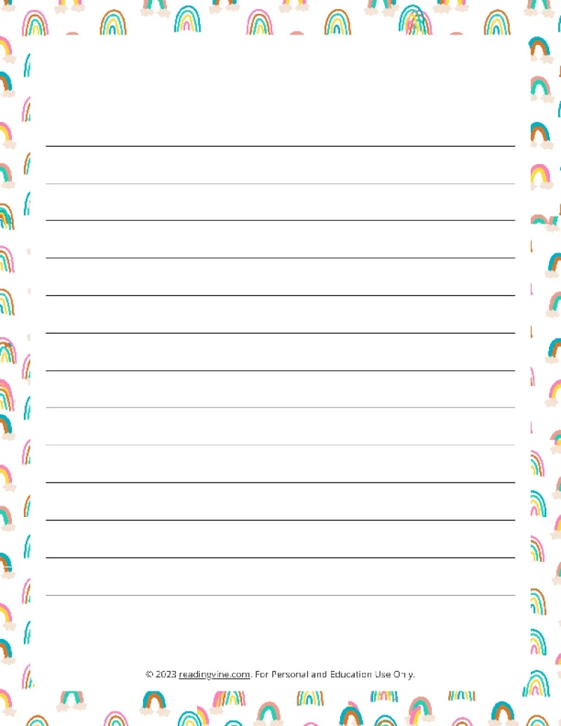 Printable Lined Paper Over 100 Writing Paper Designs