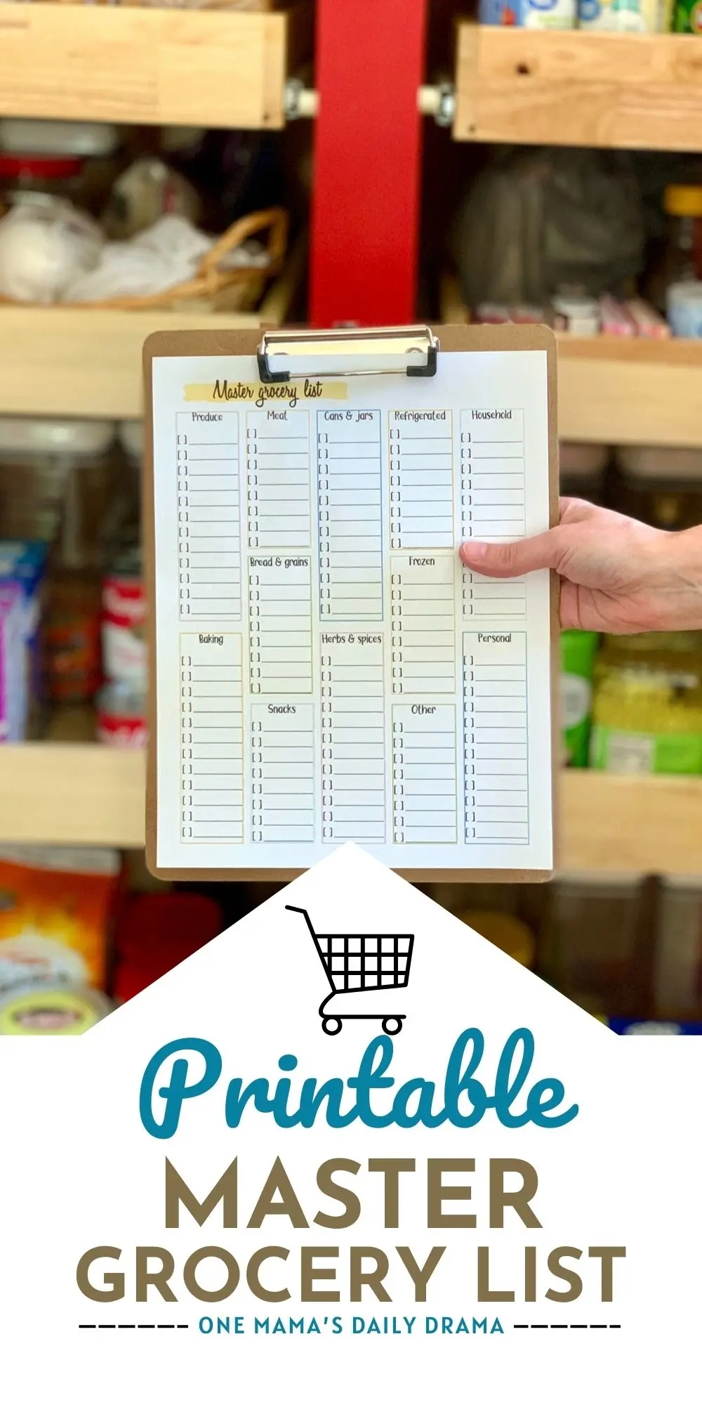 Free Printable Shopping List By Category