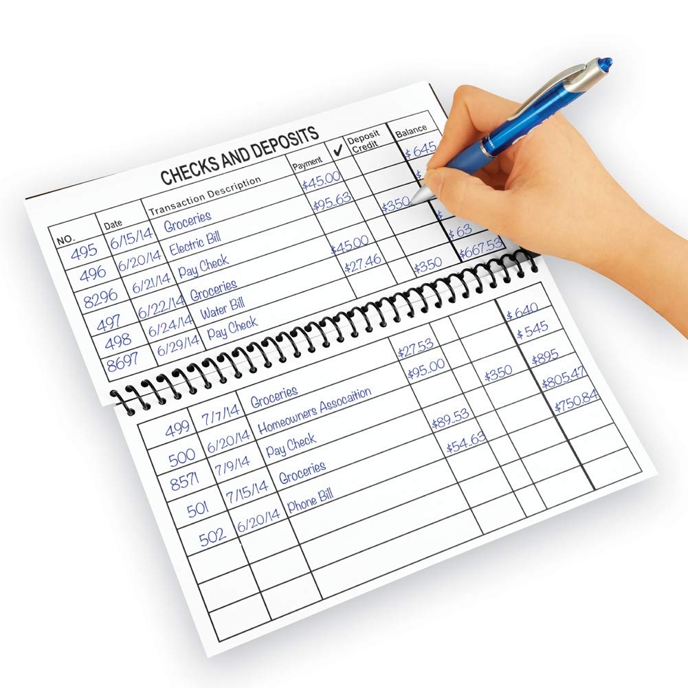 Printable PDF Printable Checkbook Register PDF File Prints On 8 1 2 X 11 Inch Paper Lines Spaces Are Larger Easy To Read Check Book Covers For Women