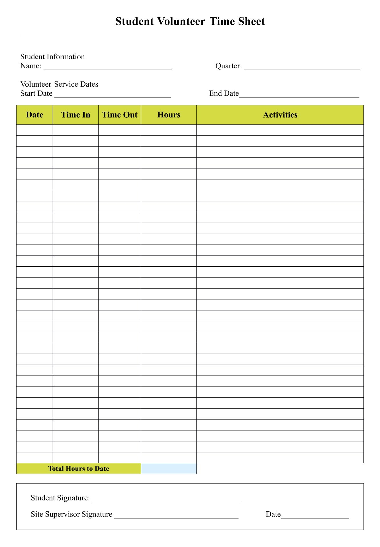 Printable PDF Weekly Timesheet In Out Printable Timesheet Time Worksheets Library