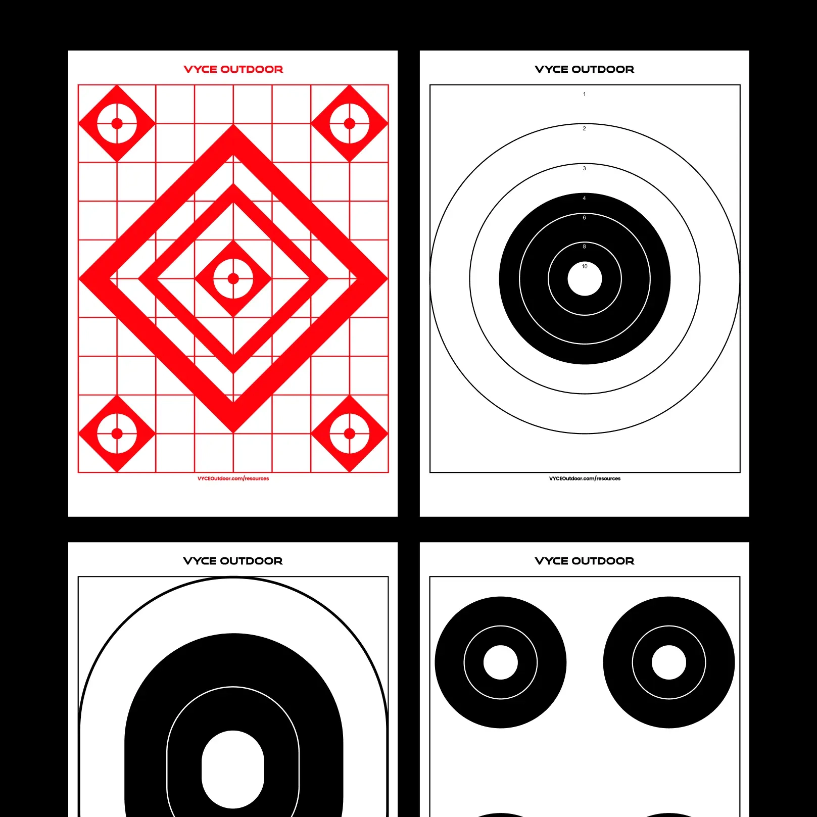 Printable Shooting Targets U0026 Resources