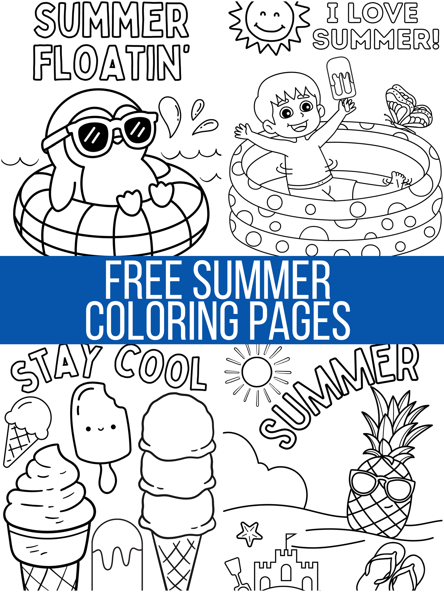 printable summer coloring pages crafty morning