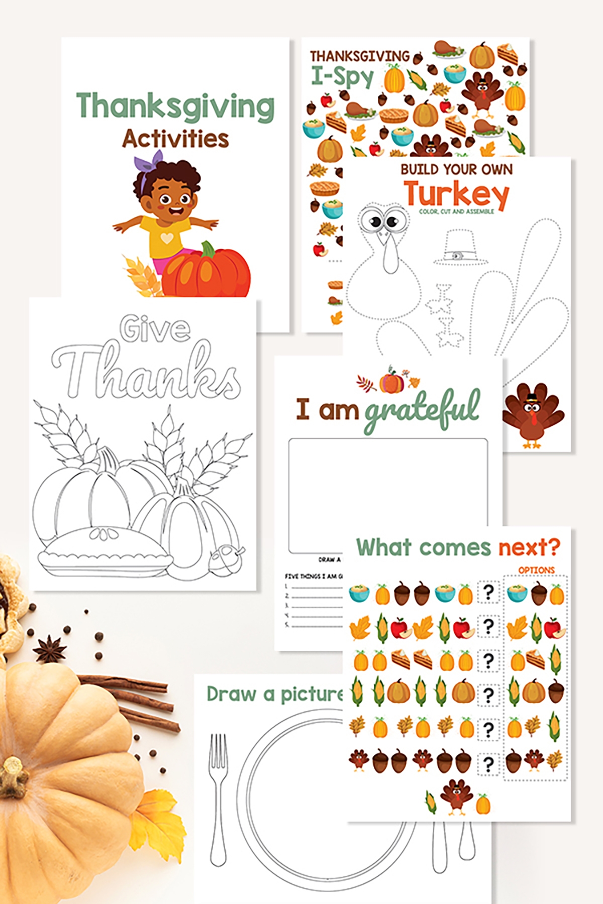 Thanksgiving Crafts For Kids Printable Free