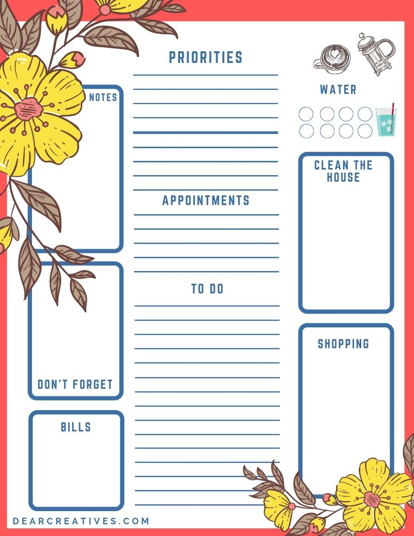 Free Printable To Do Checklist Pdf