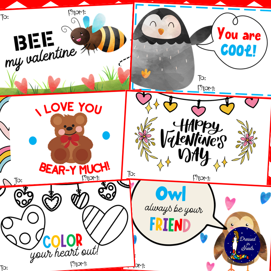 Printable Valentine s Day Cards Made By Teachers