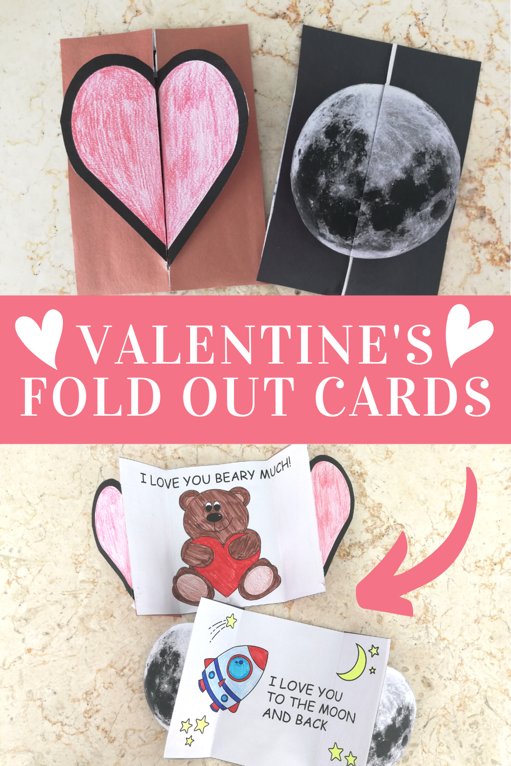 Printable Valentine s Fold Out Cards Lemon And Kiwi Designs