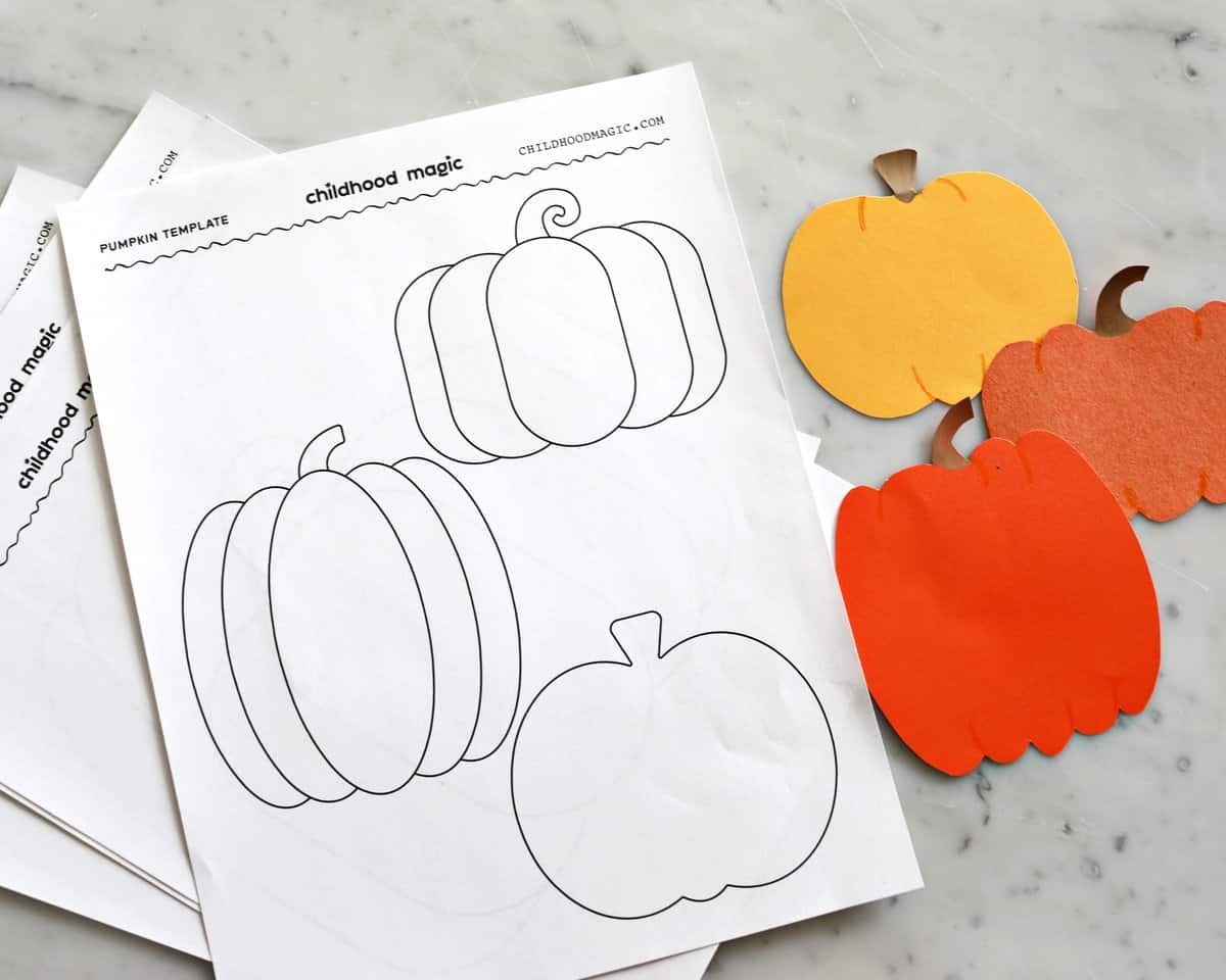 Pumpkin Outline Childhood Magic