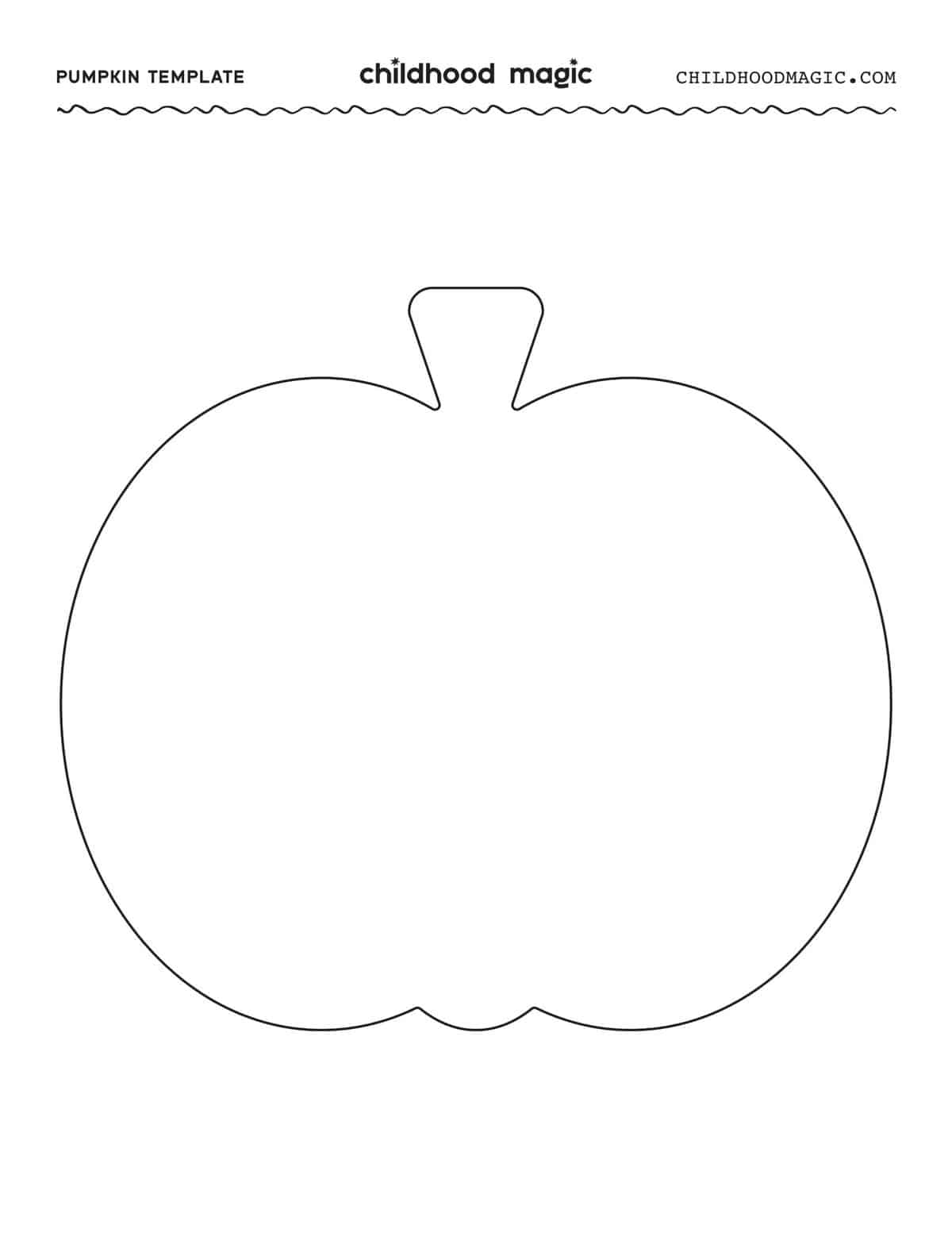 pumpkin outline childhood magic