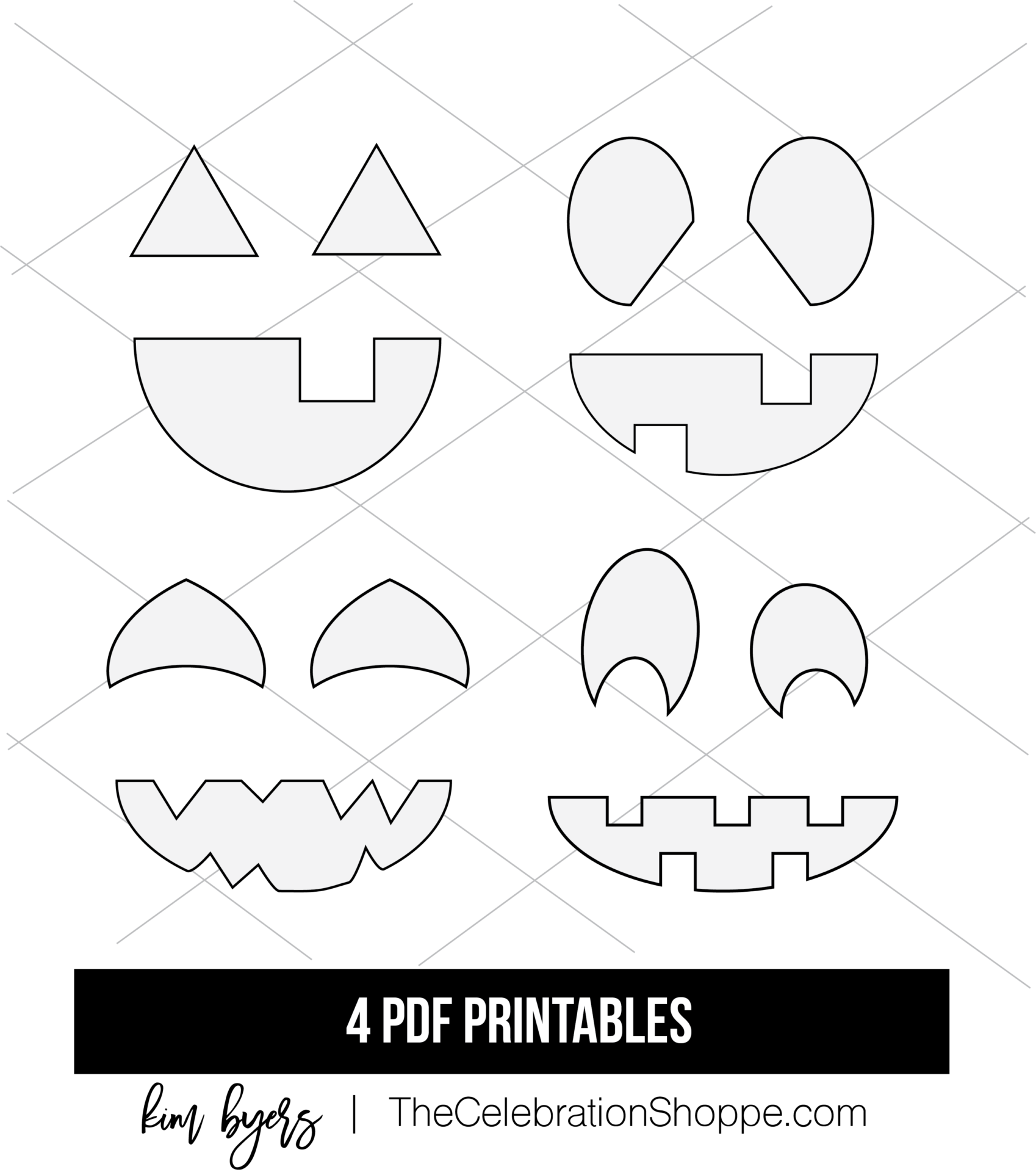 Pumpkin Painting Ideas Pumpkin Carving Templates Kim Byers