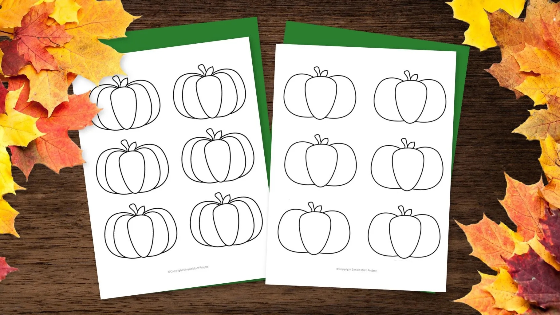 Pumpkin Templates In Large And Small Free Printable Outline Simple Mom Project