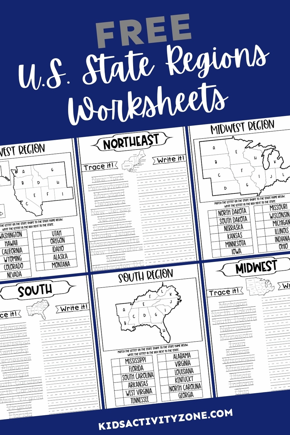 Free Printable Worksheets On West Virginia