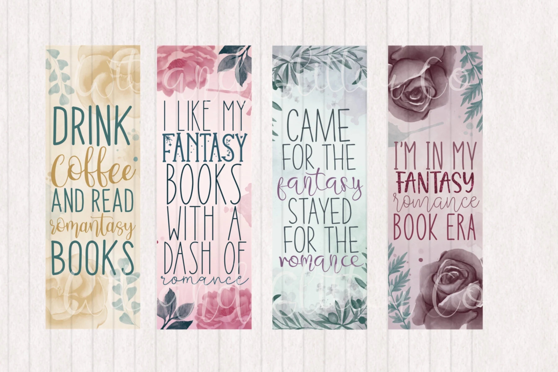 Romantasy Reader Fantasy Romance Reader Bookmarks Digital Printable Bookmarks Digital Bookmark Instant Download Etsy