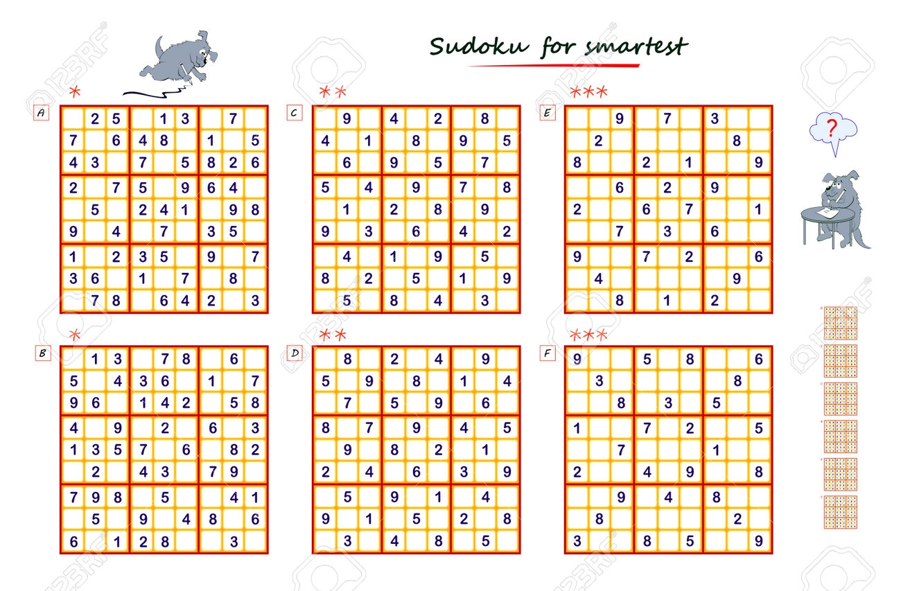 Free Printable Sudoku Puzzles 4 Levels