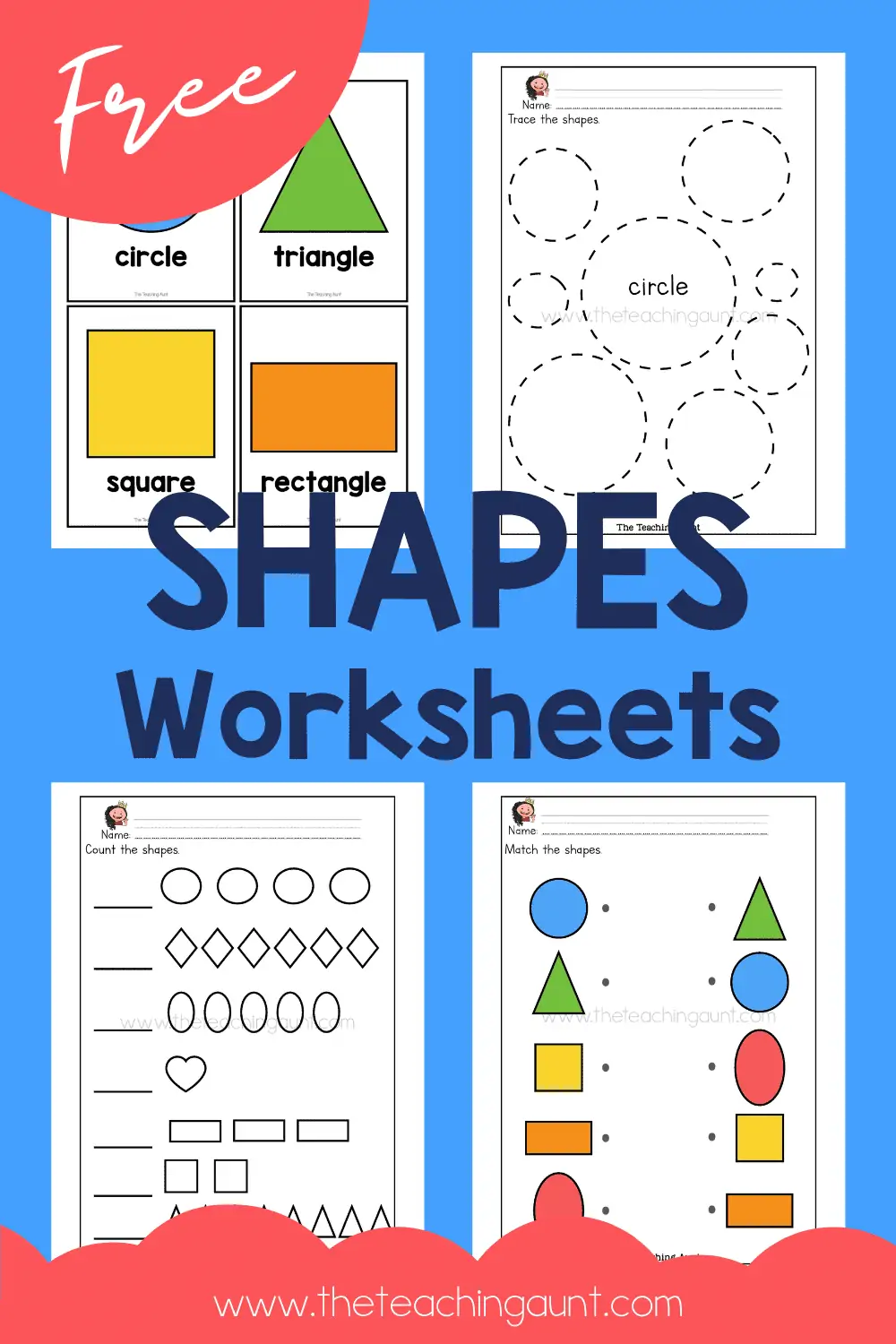 Free Math Printables For Kindergarten Shapes