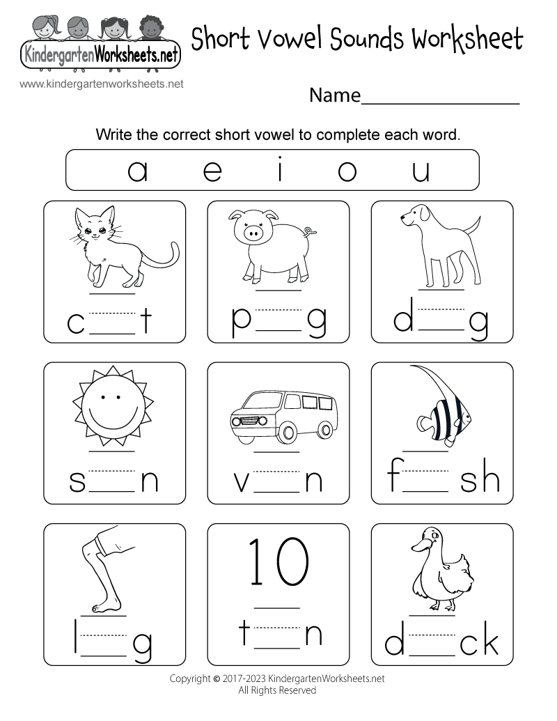 short vowel sounds worksheet free printable digital pdf