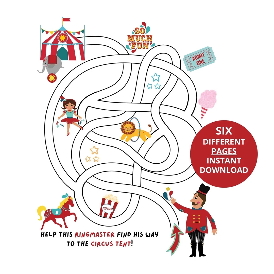 Six Printable Kids Maze Pages Mazes For Kids Ages 4 8 Preschool Kindergarten Kids Activity Printable PDF Instant Digital Download Etsy Six Printable Kids Maze Pages Mazes For Kids Ages 4 8 Preschool Kindergarten Kids Activity Printable PDF Instant Digital Download Etsy