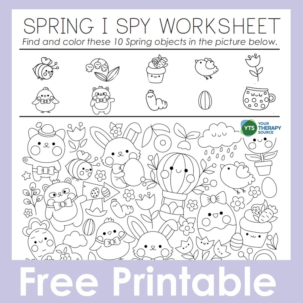 Free Spring Printables For Preschoolers