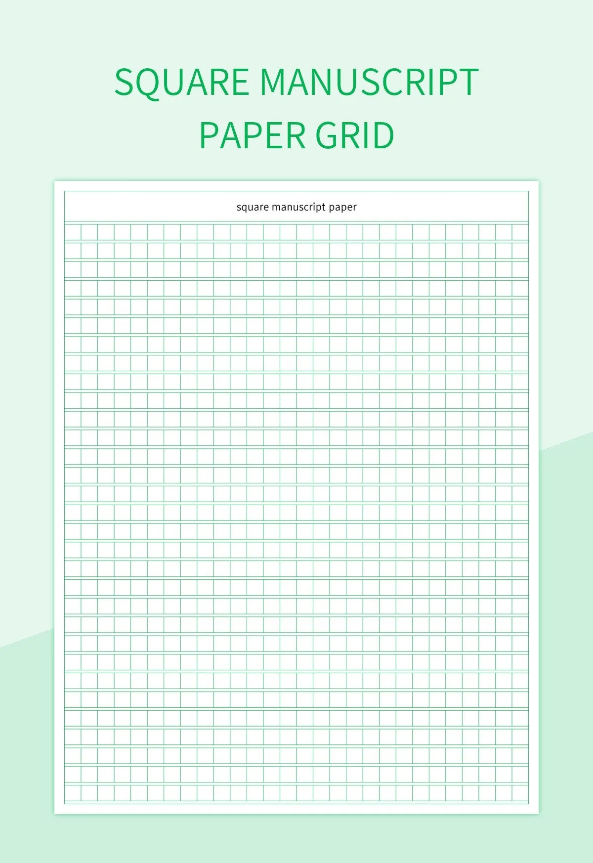 Printable Graph Paper Free Excel