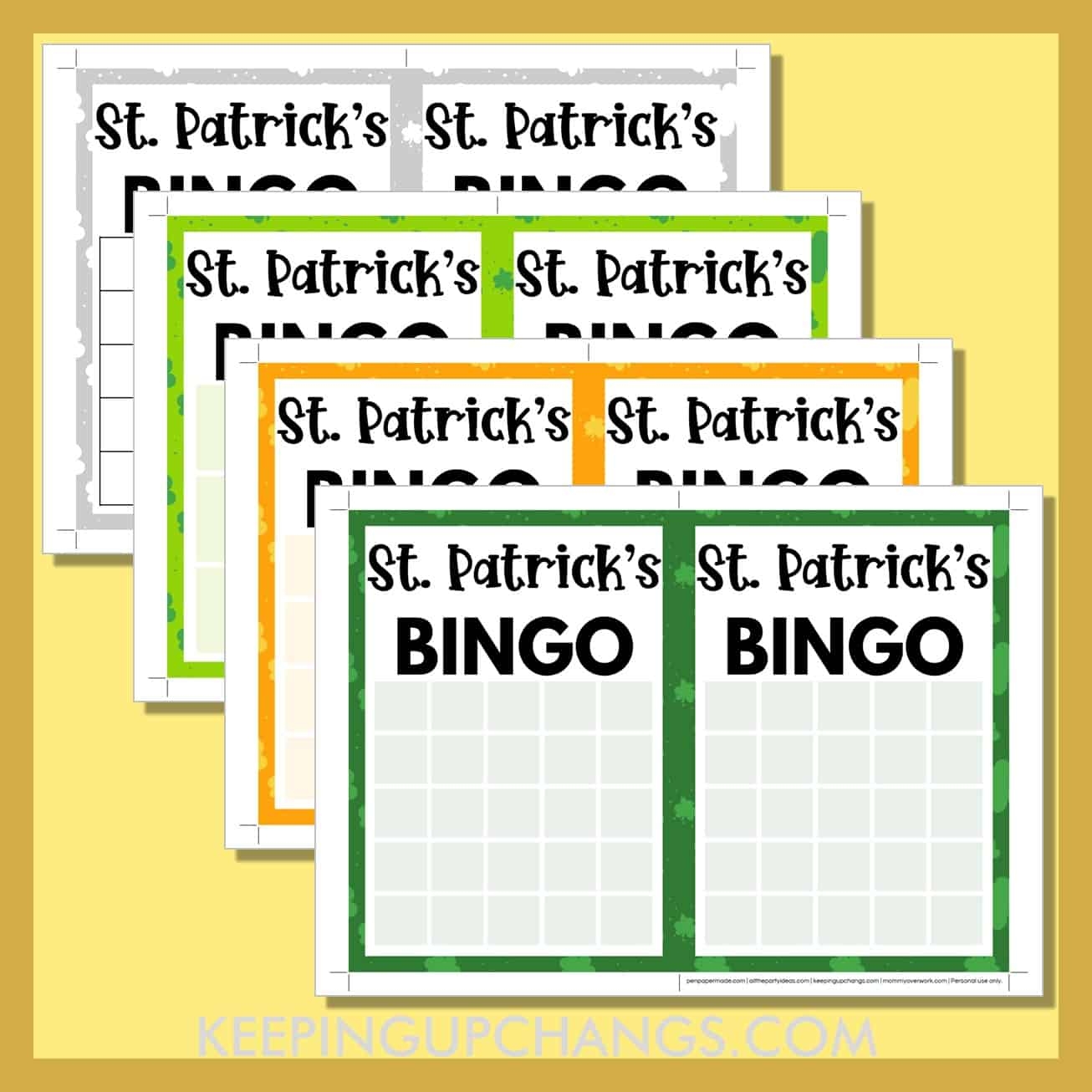 Free Blank Bingo Cards Printable Pdf