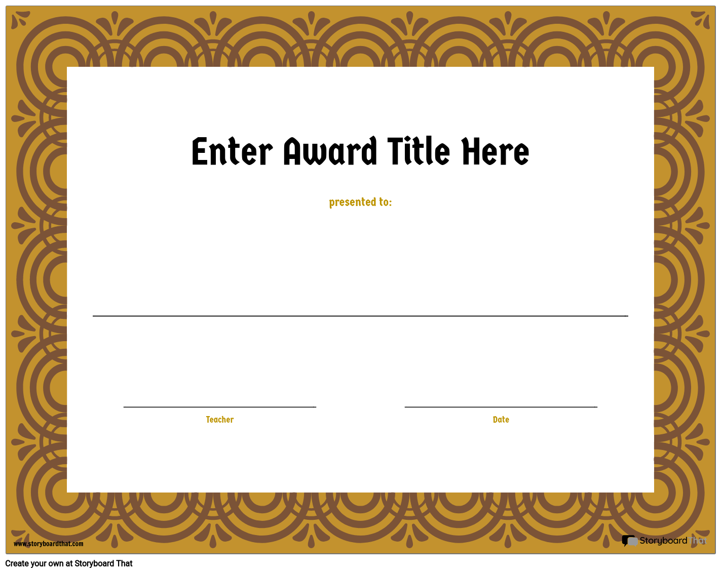 Storyboard That Free Student Award Templates