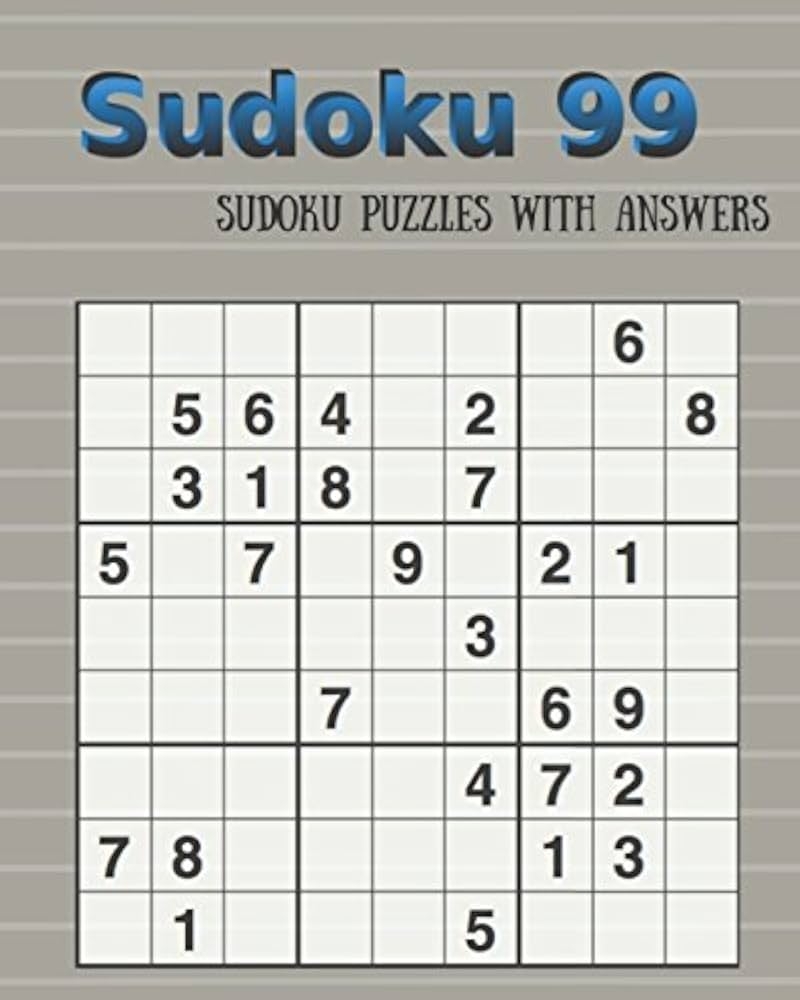 Sudoku 99 Sudoku Puzzles With Answers one Puzzle Per Page PR Ajay Pravin 9781980969525 Amazon Books