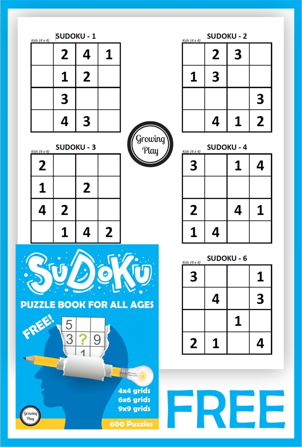 Free Printable Sudoku Puzzles For Adults