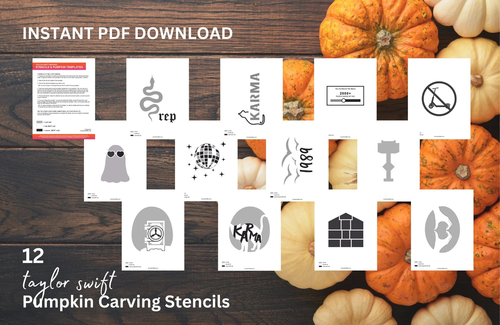 Pumpkin Carving Stencils Free Printable Pdf