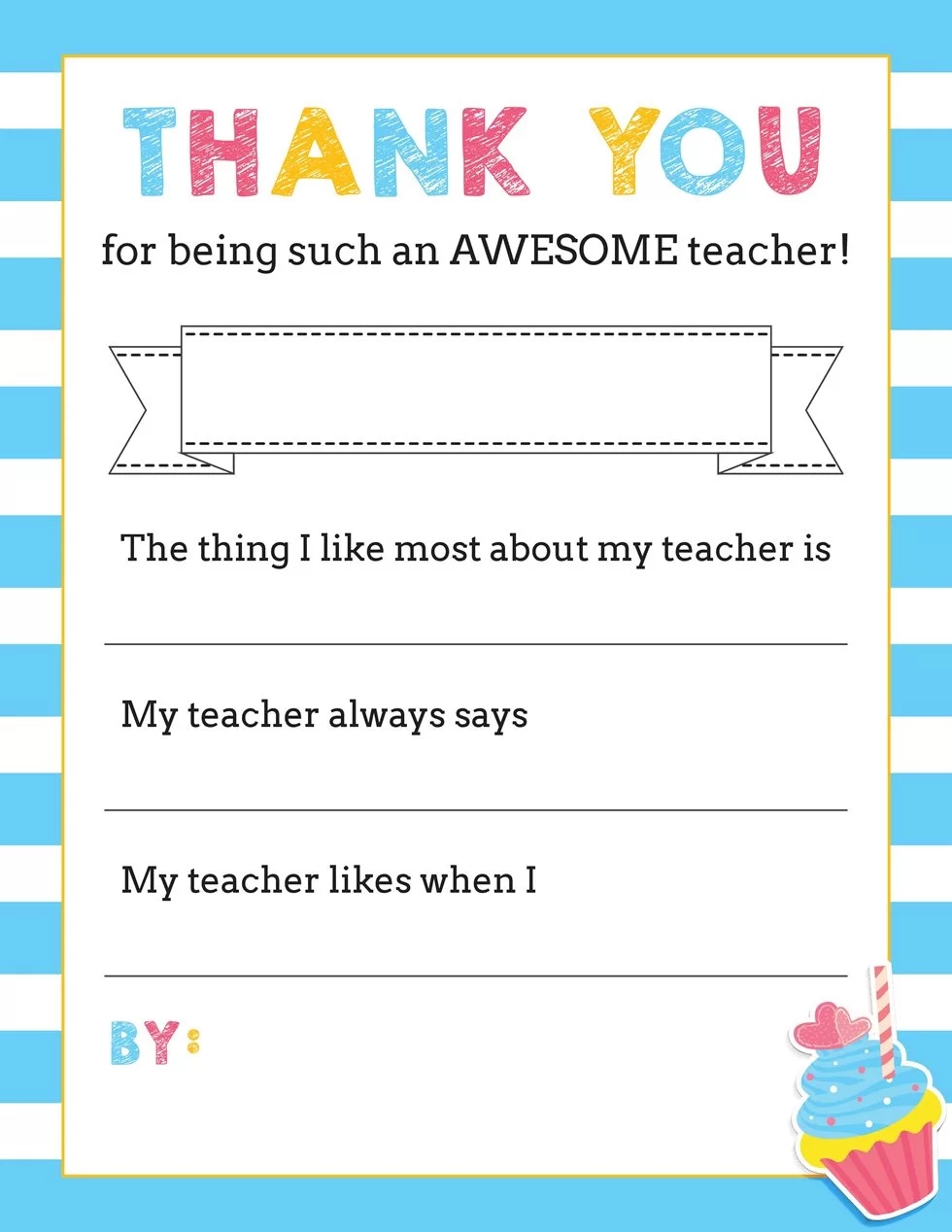 Teacher Appreciation Card Free Printable Printable Design Resources