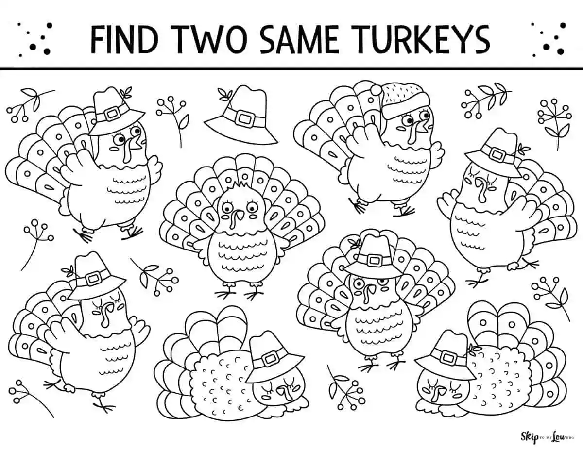 Free Thanksgiving Printables Pdf