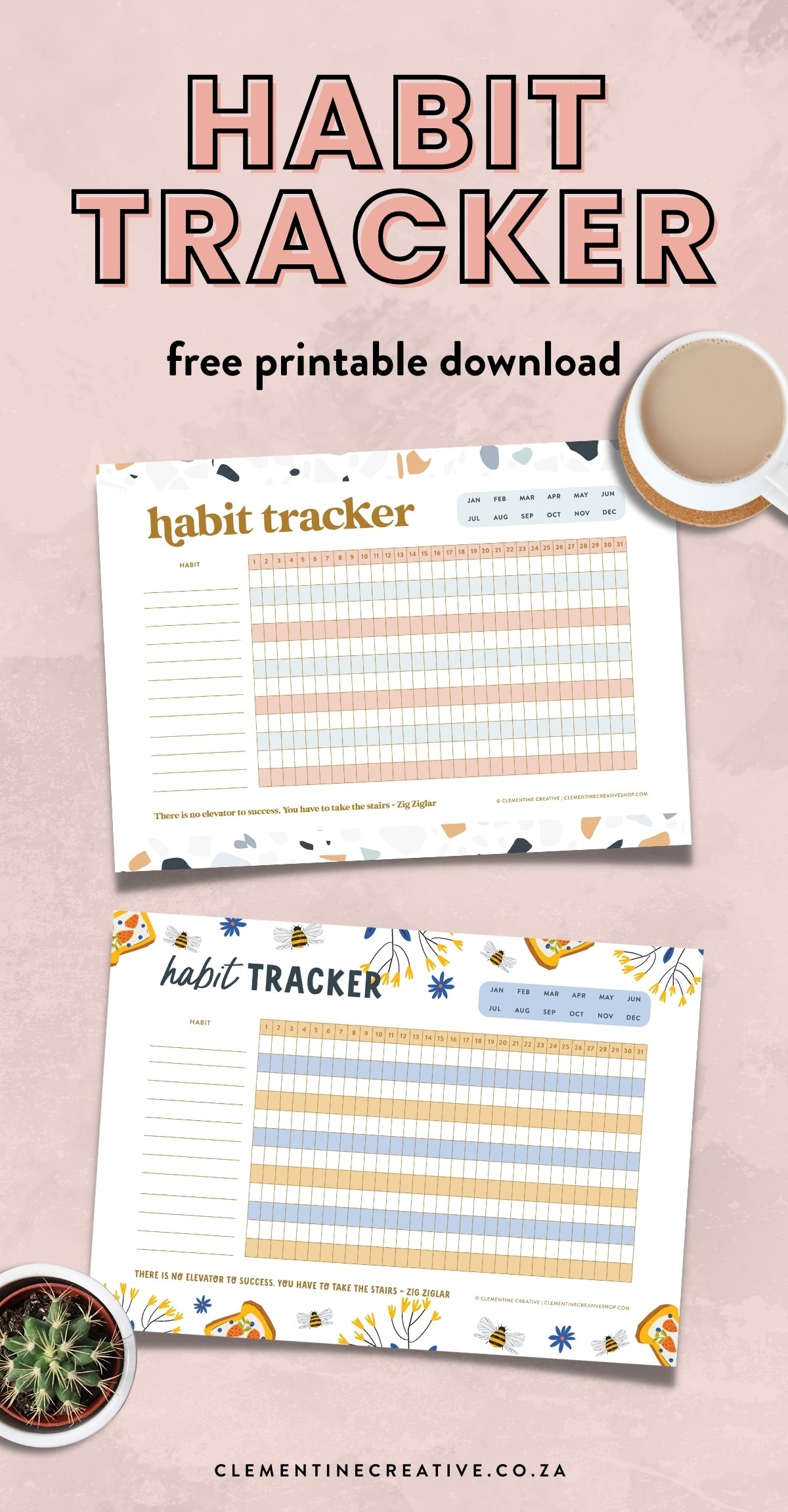 This Free Printable Habit Tracker Will Help You Reach Your Goals