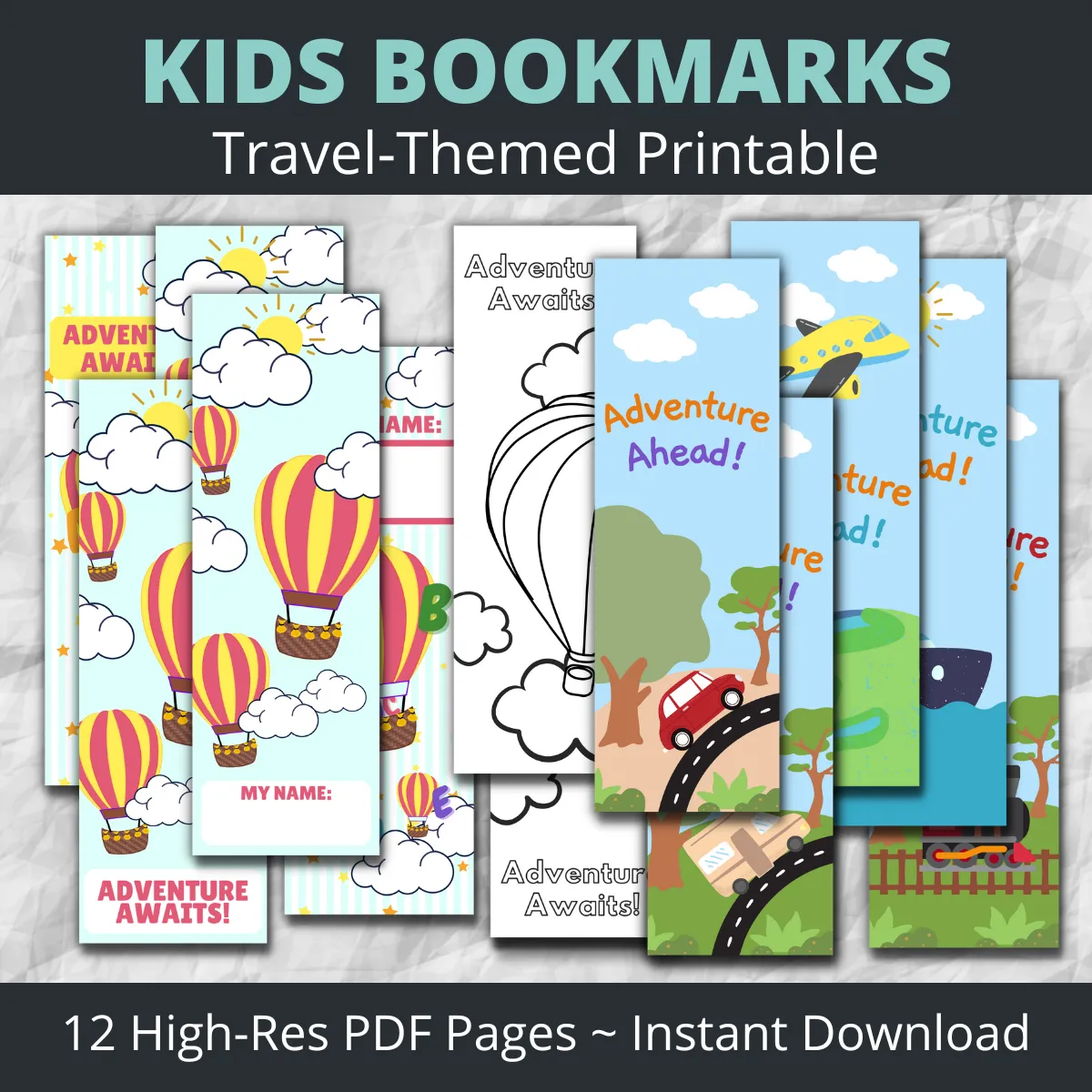 Travel Themed Bookmarks For Kids FREE PRINTABLE Epic Travel Plans