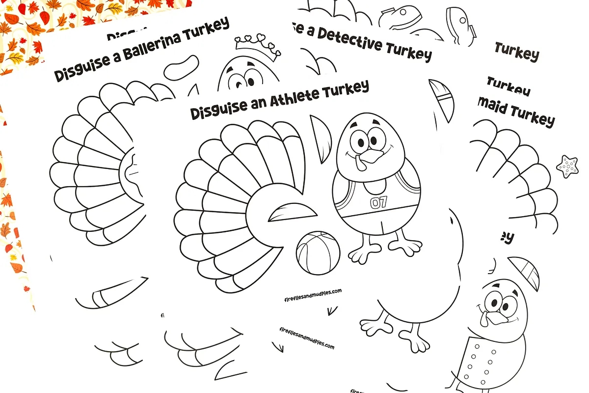 Free Printable Disguise A Turkey Template Pdf