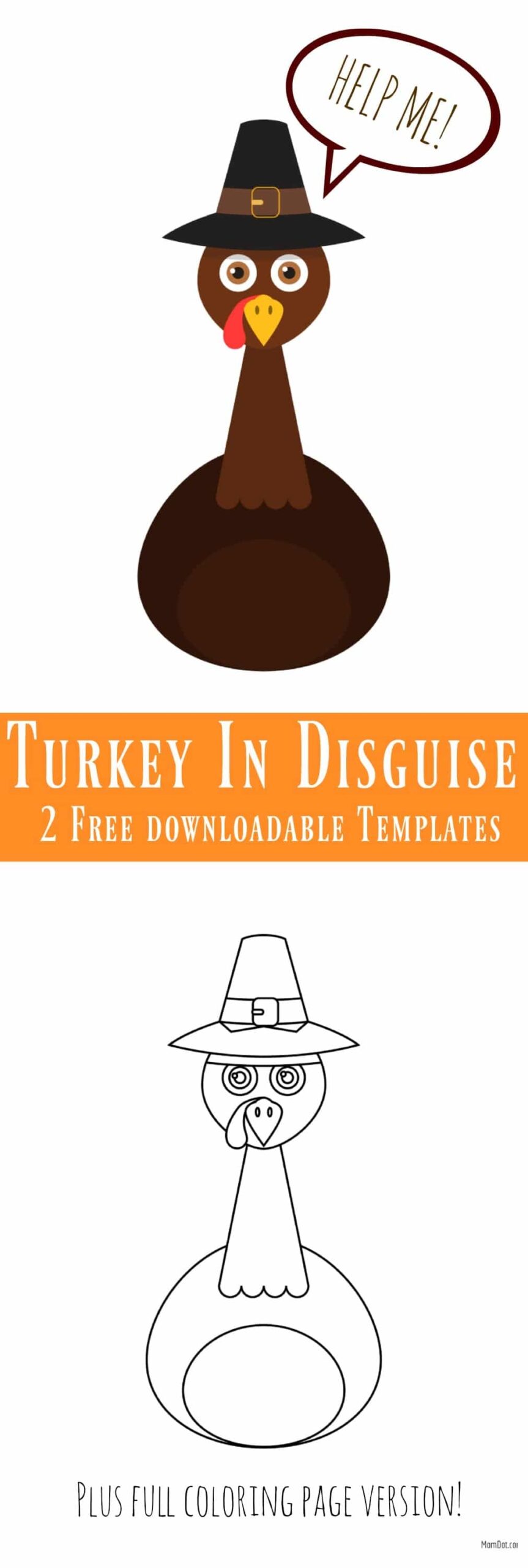 Turkey In Disguise Project Printable Fun IMAGINATIVE Play MomDot