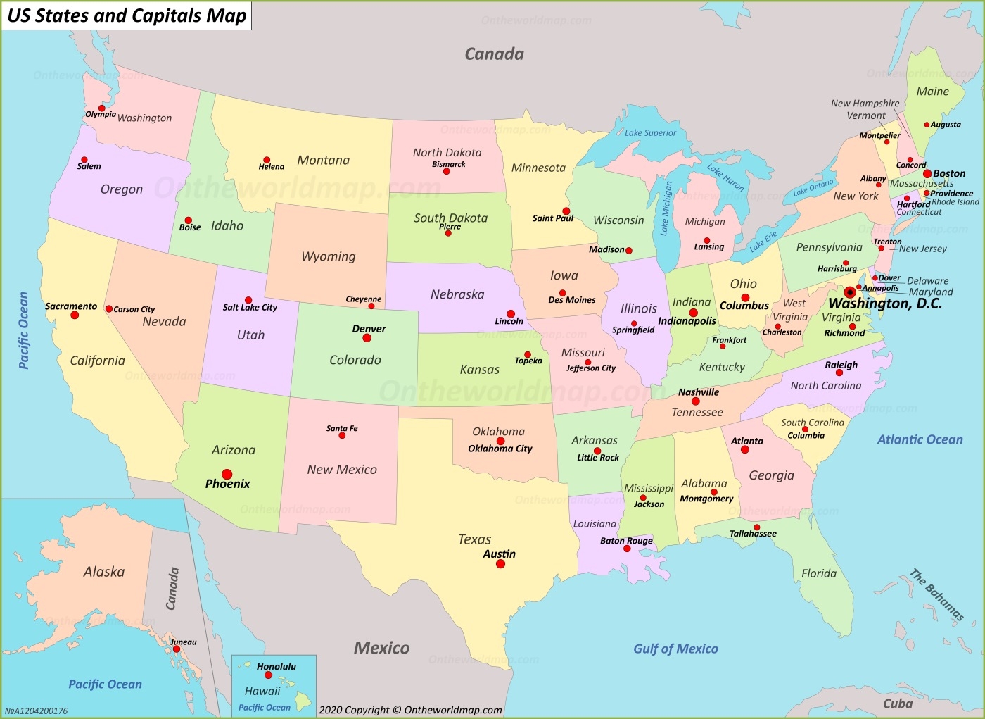 Free Printable Us Maps With States