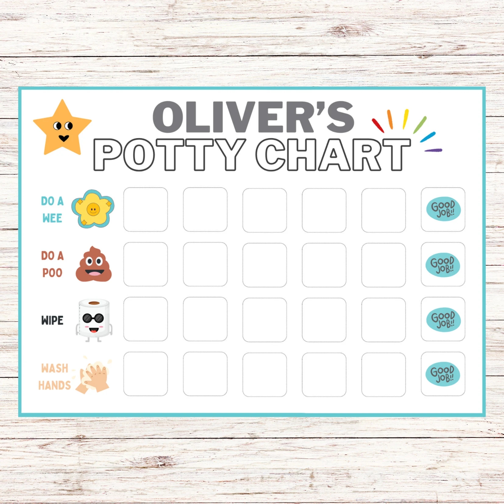 Free Potty Charts Printable