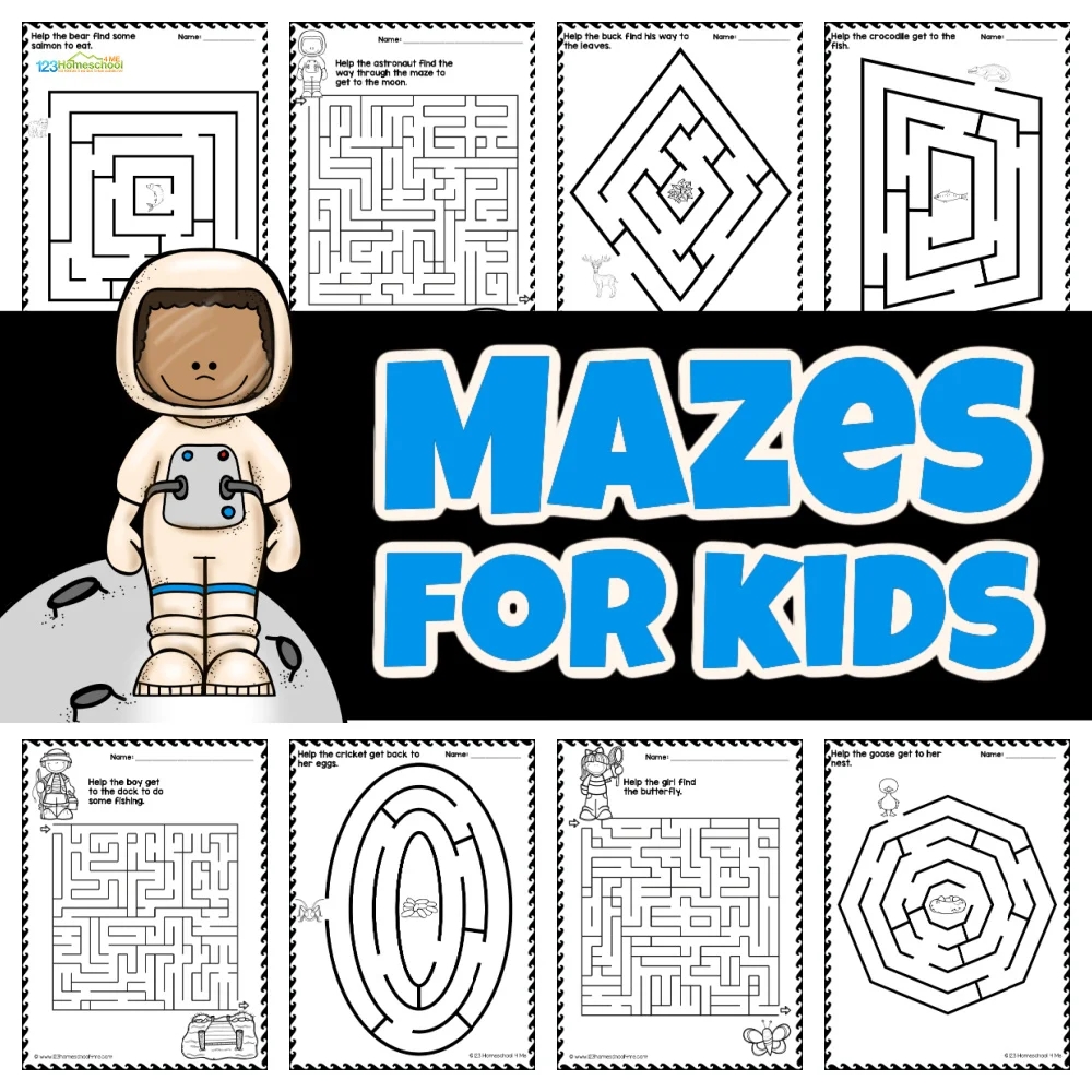 Unlock Fun With 30 Free Mazes For Kids 