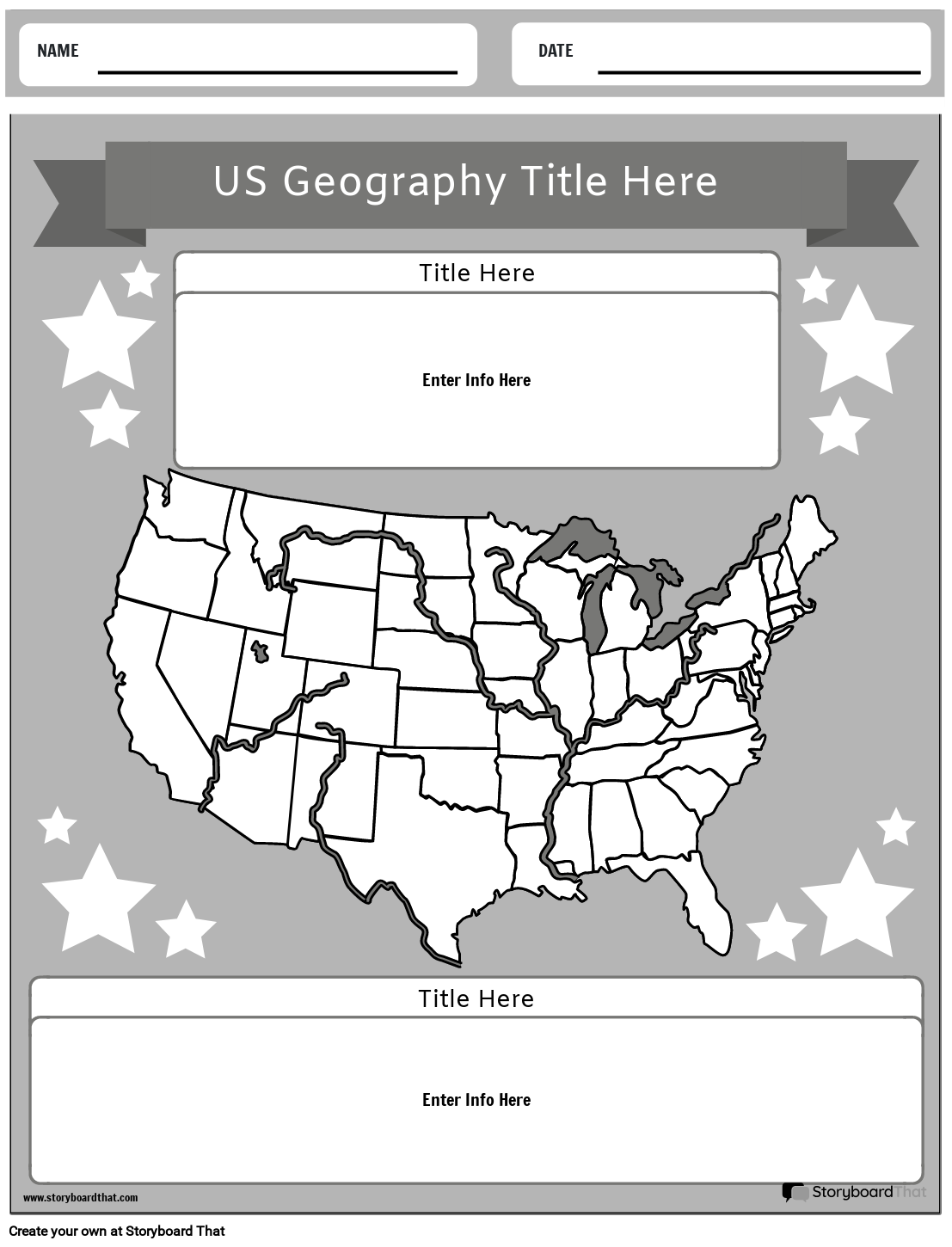 US Geography Worksheets Free USA Maps And Templates