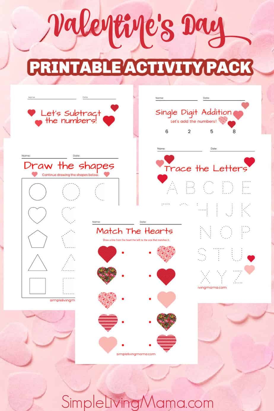 Free Printable Valentines Worksheets For Kids