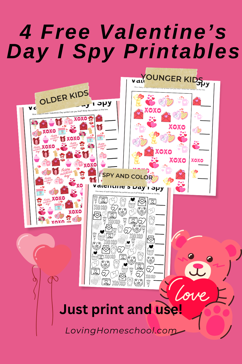 Valentine s Day I Spy Printables LovingHomeschool