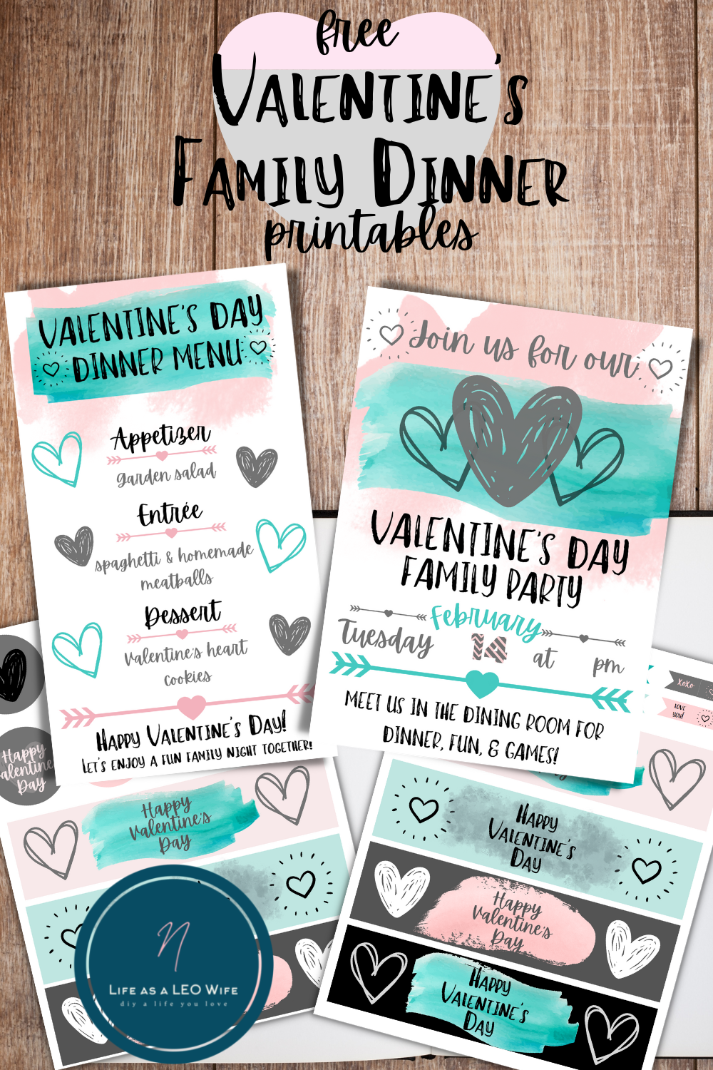 Valentine s Family Dinner Fun With Free Printable Ideas Life As A LEO Wife