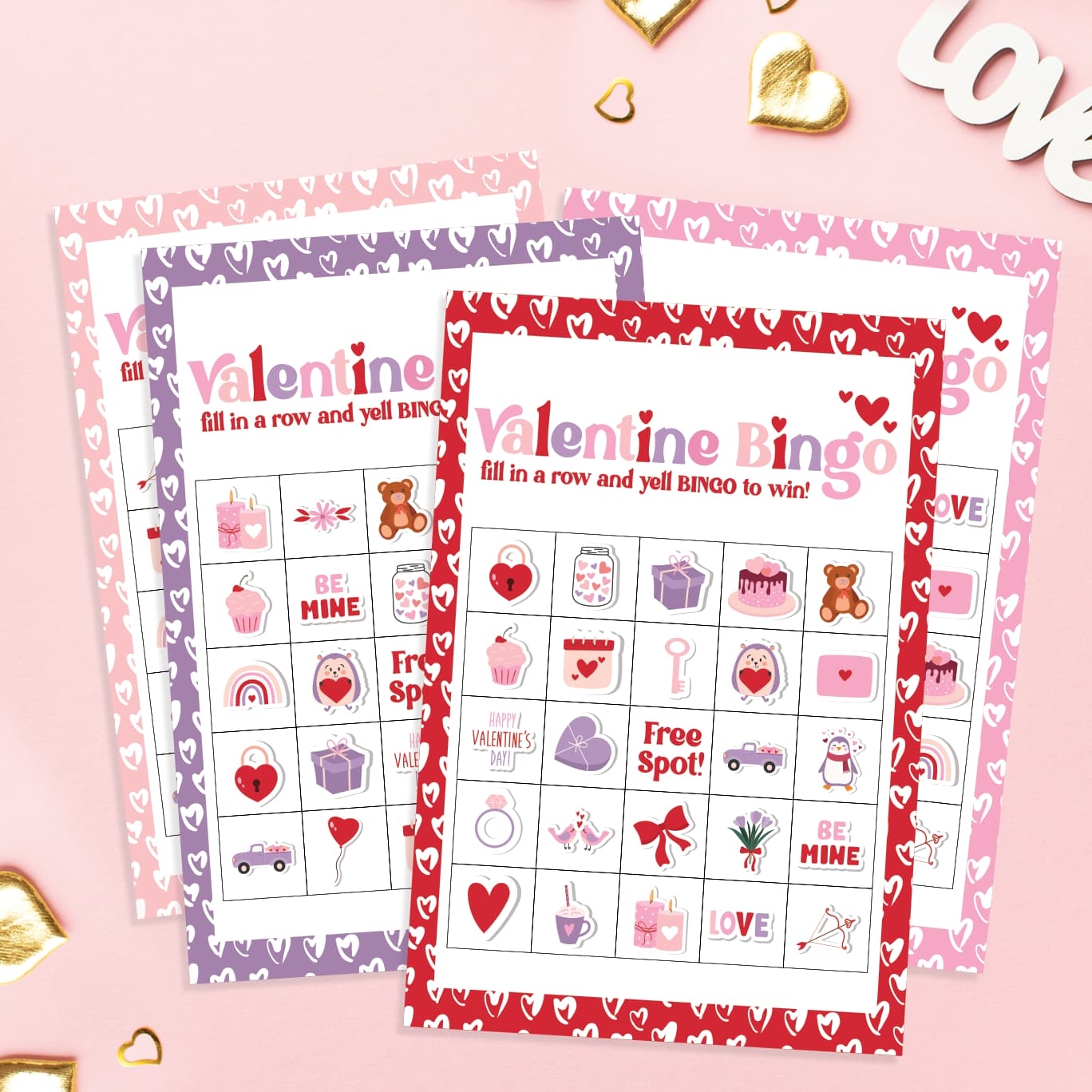 Valentines Bingo Cards Free Printables