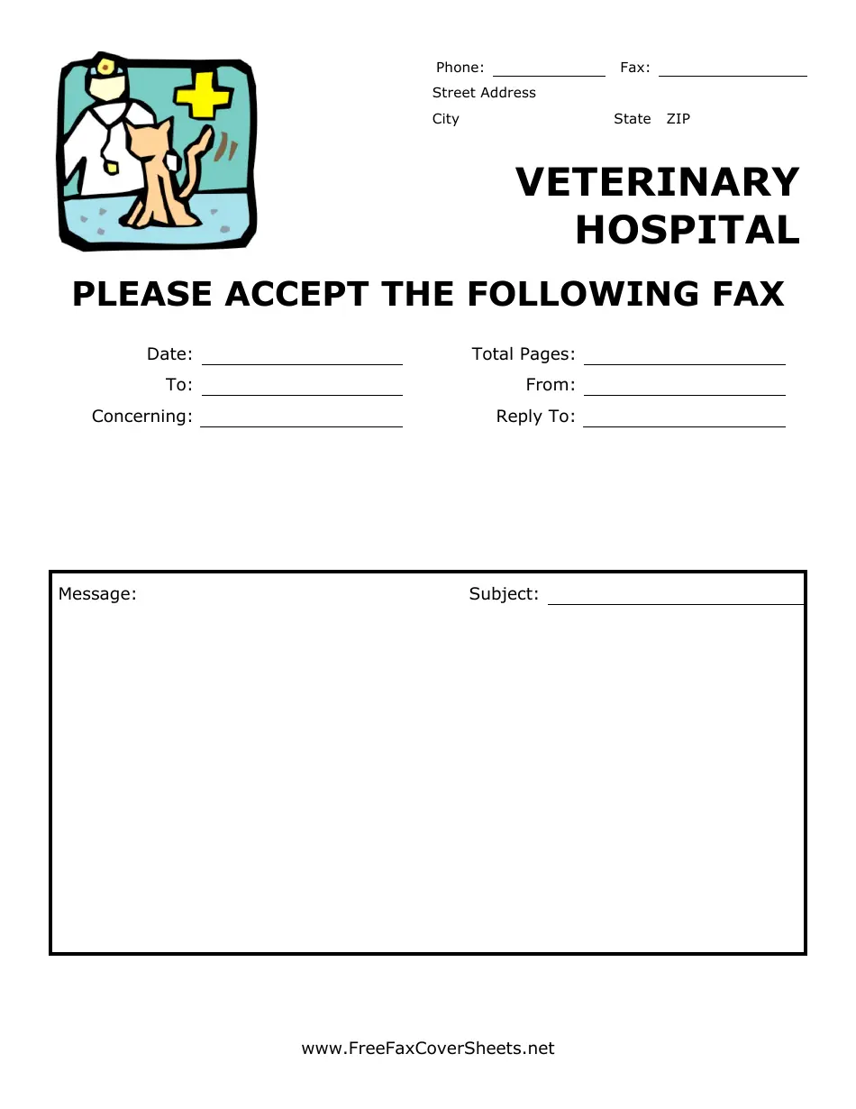 Free Printable Fax Cover Sheet Template Pdf
