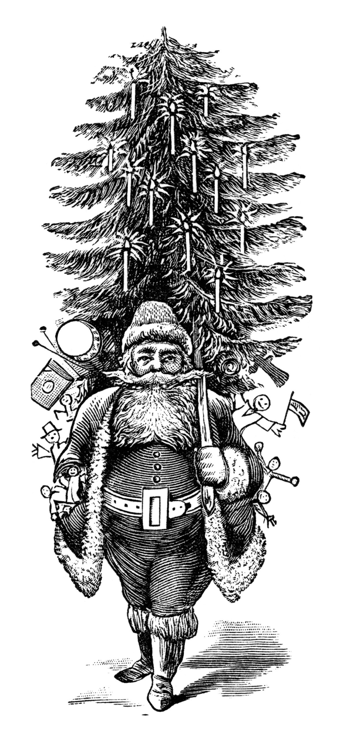 Vintage Santa Clip Art Free Download The Old Design Shop