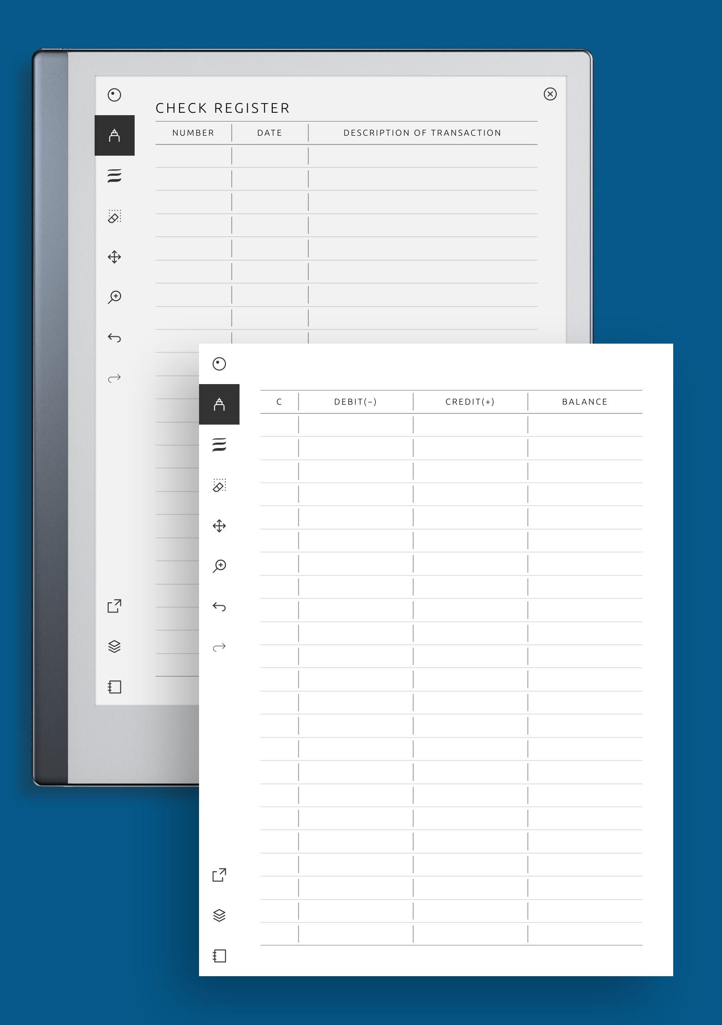 Walmart Checkbook Register 10 Pack Large Print Low Vision Checkbook Transaction Registers Check Register