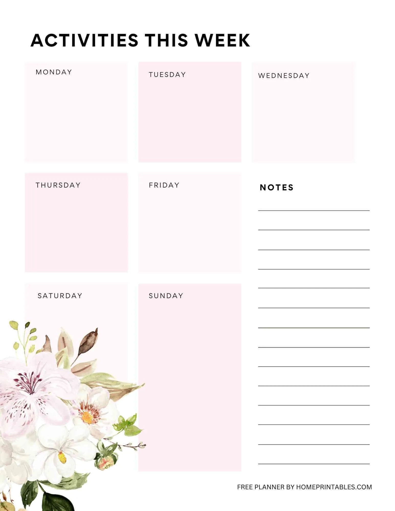 Weekly Planner Template Stylish Printables To Plan Your Week