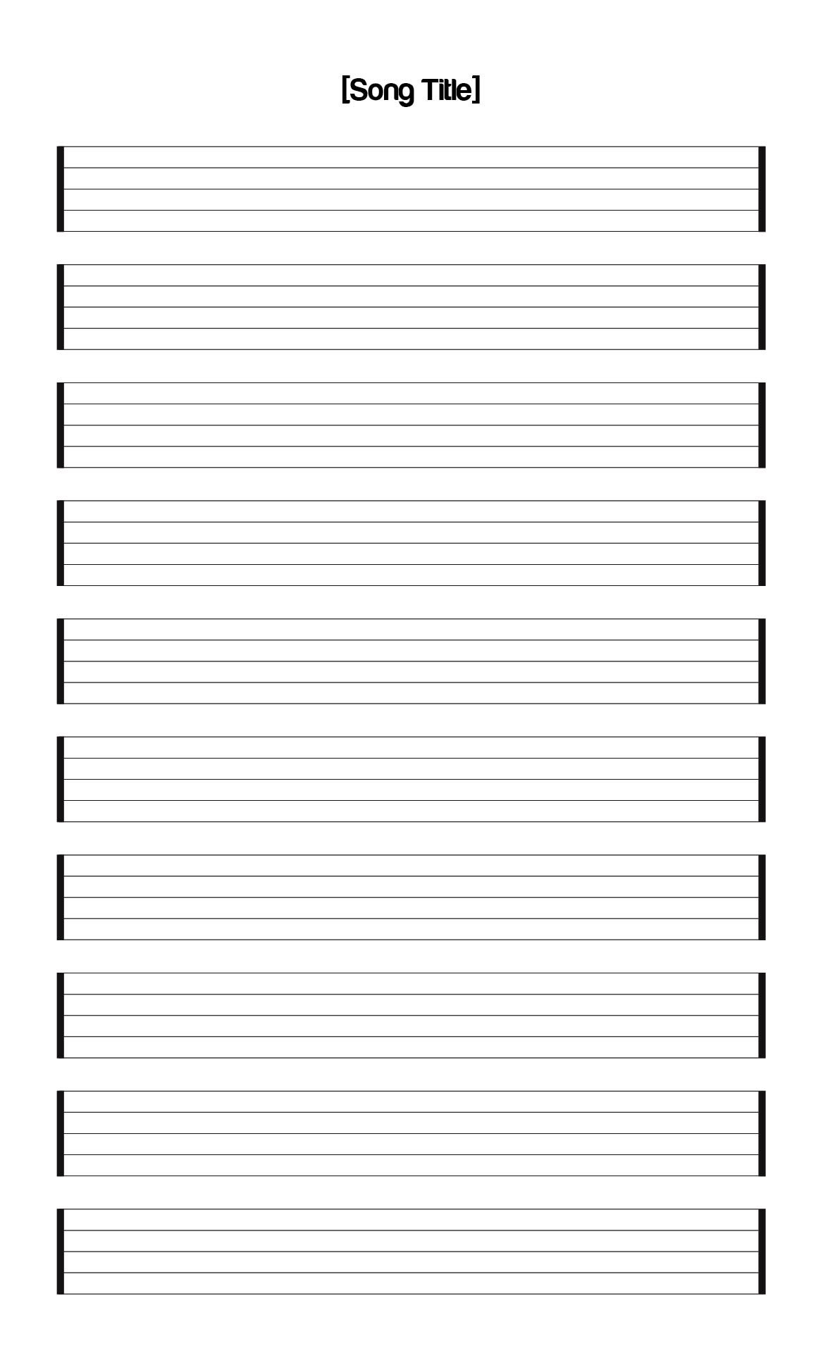 Writing Paper Blank Sheet Music Free Printable Staff Paper Free Printables Blank Journal Notebook