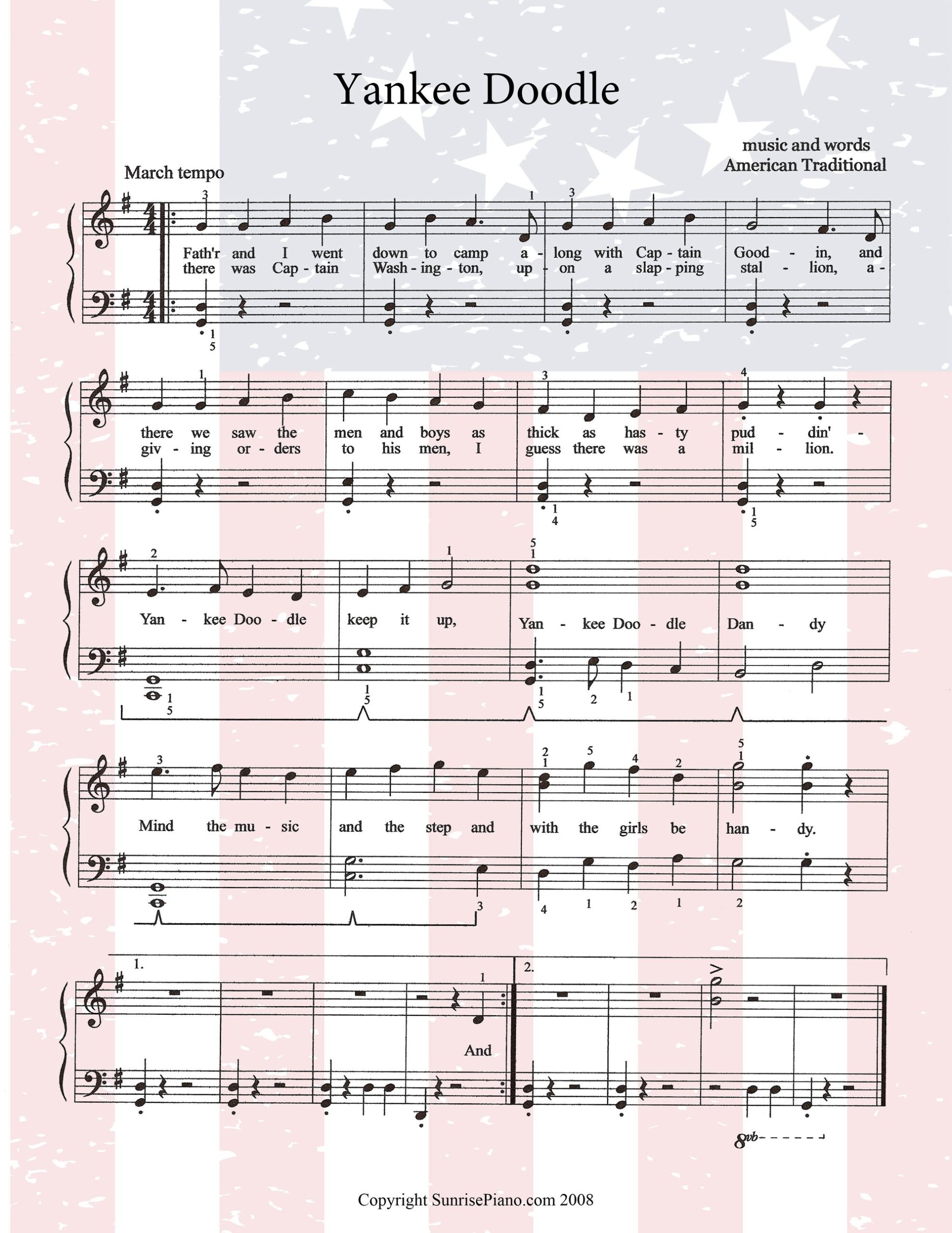 Free Printable Sheet Music For Piano Pdf