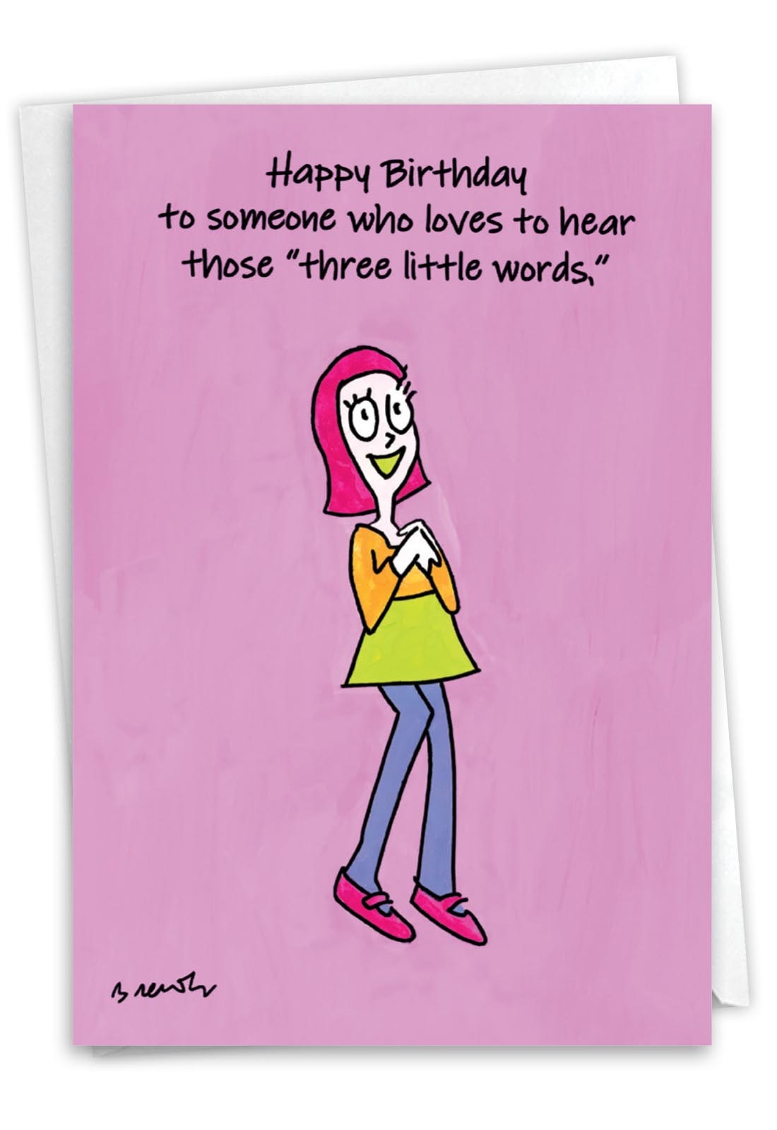 You Look Thin Funny Birthday Greeting Card